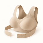 Posture Support Wireless Bra with Adjustable Front Band